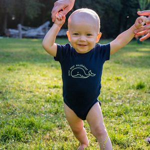 Baby Body 'Blauer Wal' - Love your Neighbour