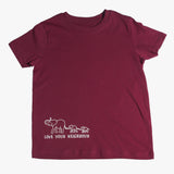Kids Shirt 'Red Elefant' - für 3-6 Jährige - Love your Neighbour