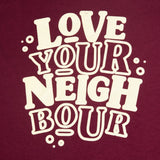 Kids Shirt 'Red Love' Backprint- für 7-8 Jährige - Love your Neighbour