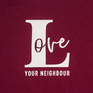 Teenie Shirt 'Red Love' - für 9-14 Jährige - Love your Neighbour